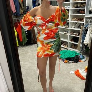 Small Lilyful Strapless Floral Dress